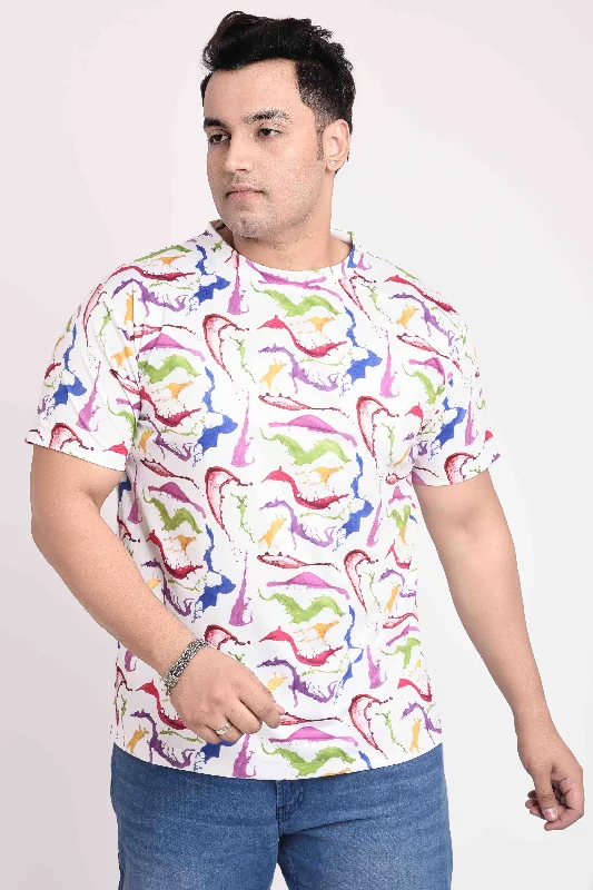 Men's Shirts with High NecksSpash O colours Digital Printed Round Neck T-Shirt Men's Plus Size Men's Shirts with High NecksSpash O colours Digital Printed Round Neck T-Shirt Men's Plus Size