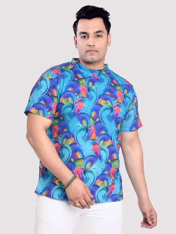 Men's Shirts with Mandarin CollarsVintage Digital Printed Round Neck T-Shirt Men's Plus Size Men's Shirts with Mandarin CollarsVintage Digital Printed Round Neck T-Shirt Men's Plus Size