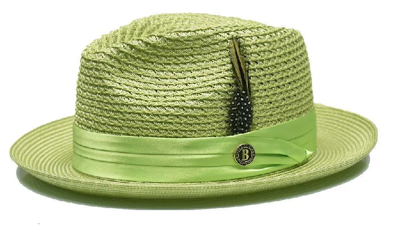Cheap Winter HatsMint Fedora Braided Straw Hat