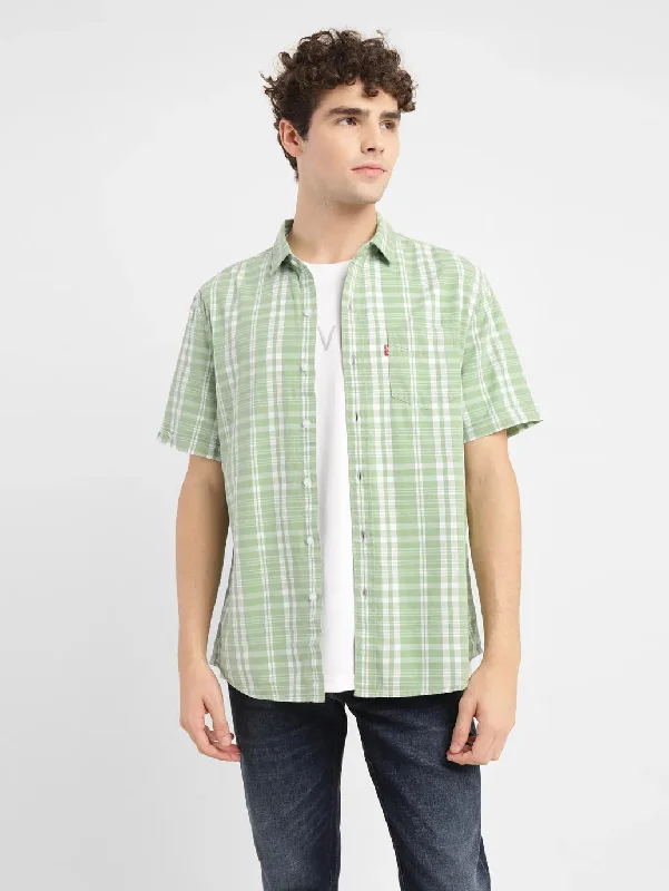Men's Tennis Shirts for Court ComfortMen's Checkered Slim Fit Shirt