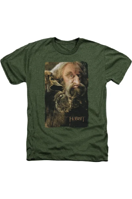 Men's Shirts with Mock NecksThe Hobbit Oin Adult Heather Tee / T-Shirt
