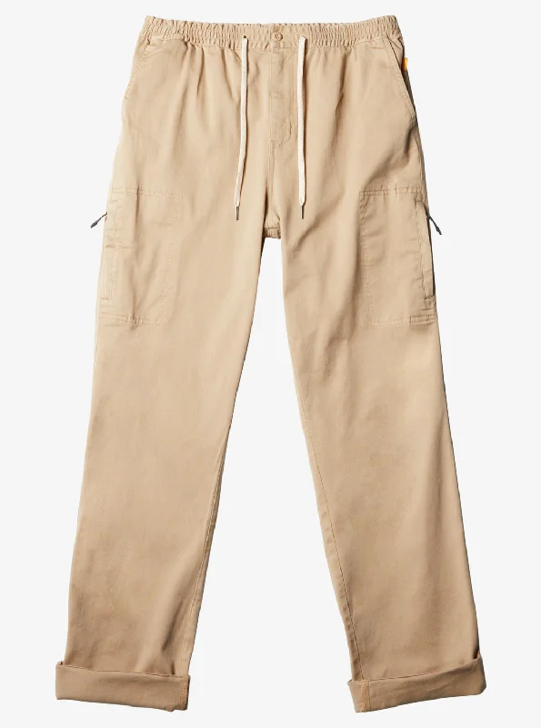 Men's Solid-Colored Pants for VersatilityWaterman After Surf Elastic Waist Pants - Incense