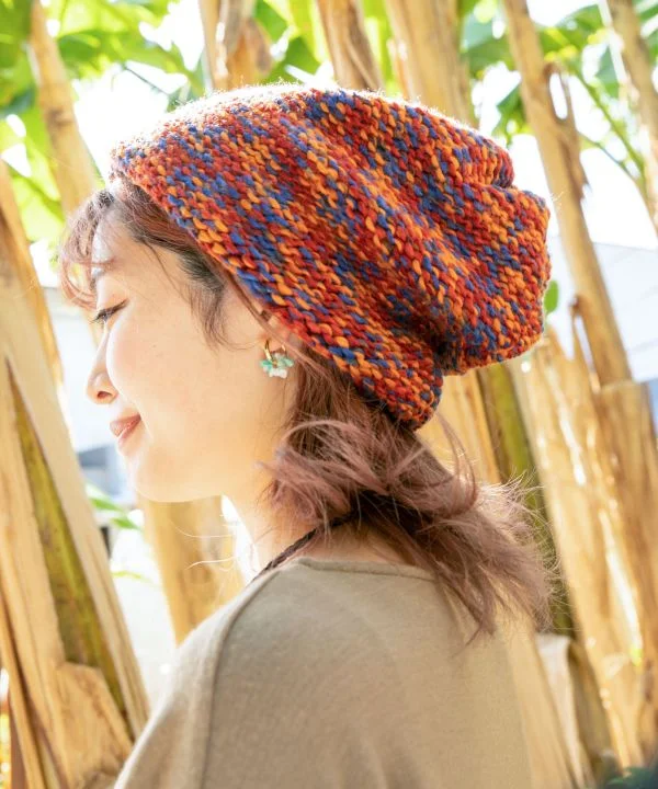 Summer Bucket CapsMixed Yarn Beanie