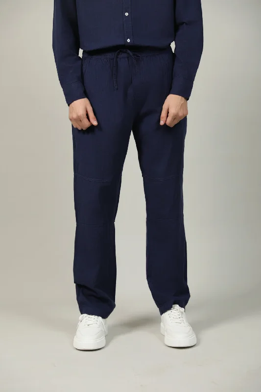 Layered Men's OverallsTEXTURED BAGGY FIT EASY PANTS