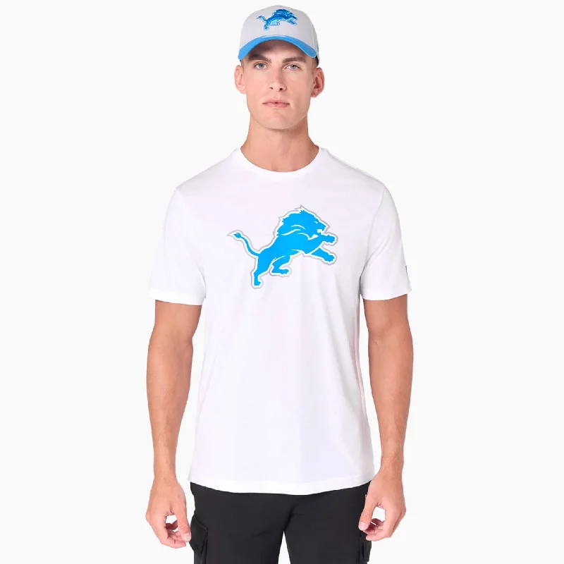 Men's Shirts with High NecksDetroit Lions NFL White T-Shirt