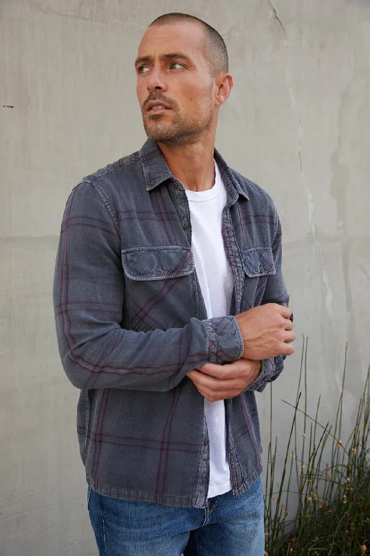 Men's Tailored Shirts for a Professional AppearanceKIRK PLAID BUTTON-UP SHIRT