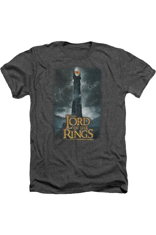 Men's Shirts with Button-Down PocketsLord Of The Rings Always Watching Adult Heather Tee / T-Shirt Men's Shirts with Button-Down PocketsLord Of The Rings Always Watching Adult Heather Tee / T-Shirt
