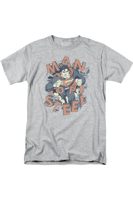 Men's Short-Sleeved ShirtsSuperman Coming Through Short Sleeve Adult Tee / T-Shirt