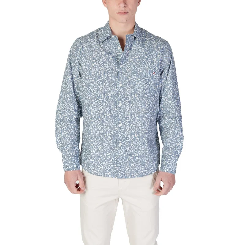 Men's Custom-Fit Shirts for a Personalized LookReplay blue Cotton Men's Shirt