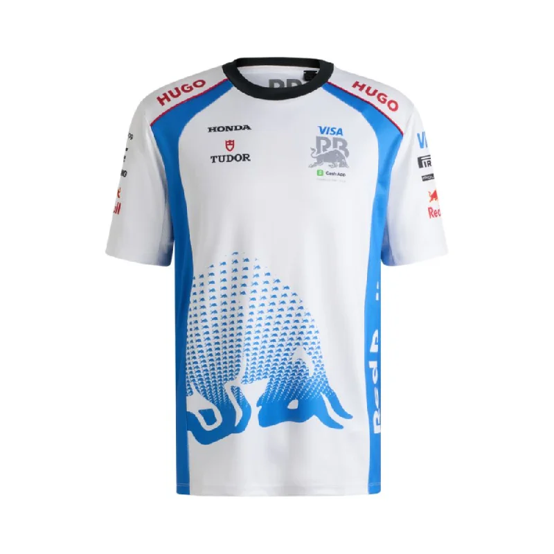 Men's Shirts with Embellished CollarsHUGO x VCARB fanwear T-shirt with degradé bull motif