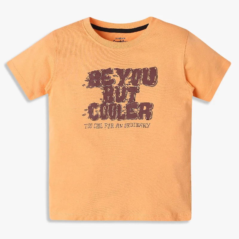 Stylish Men's HenleysBoys Graphic Crew Neck T-Shirt