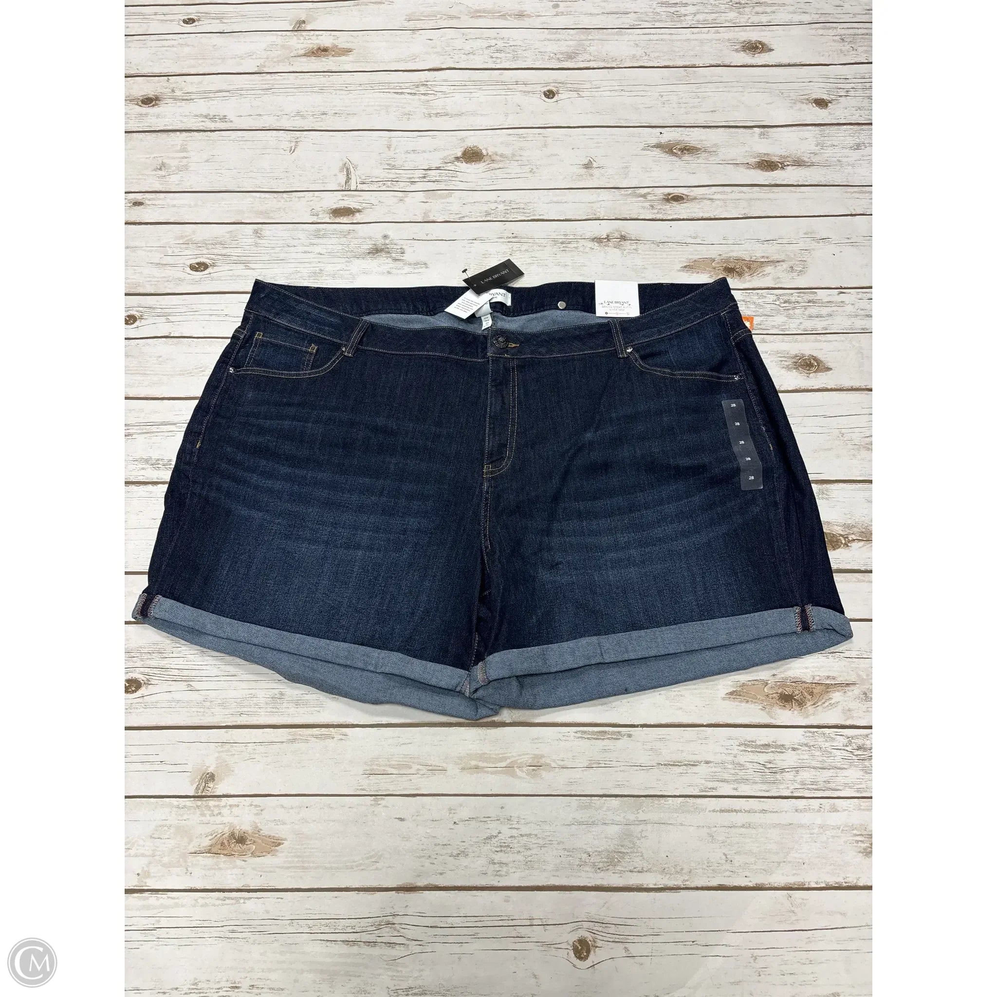 Men's Pants with Button-Down PocketsShorts By Lane Bryant In Blue Denim, Size: 28