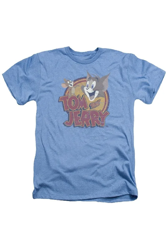 Men's Shirts with Plaid PatternsTom And Jerry Water Damaged Adult Heather Tee / T-Shirt Men's Shirts with Plaid PatternsTom And Jerry Water Damaged Adult Heather Tee / T-Shirt
