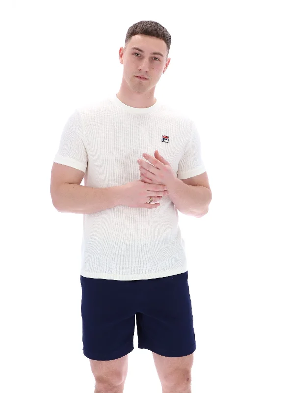 Breathable Men's Mesh TopsAsh Micro Waffle Ringer T-Shirt