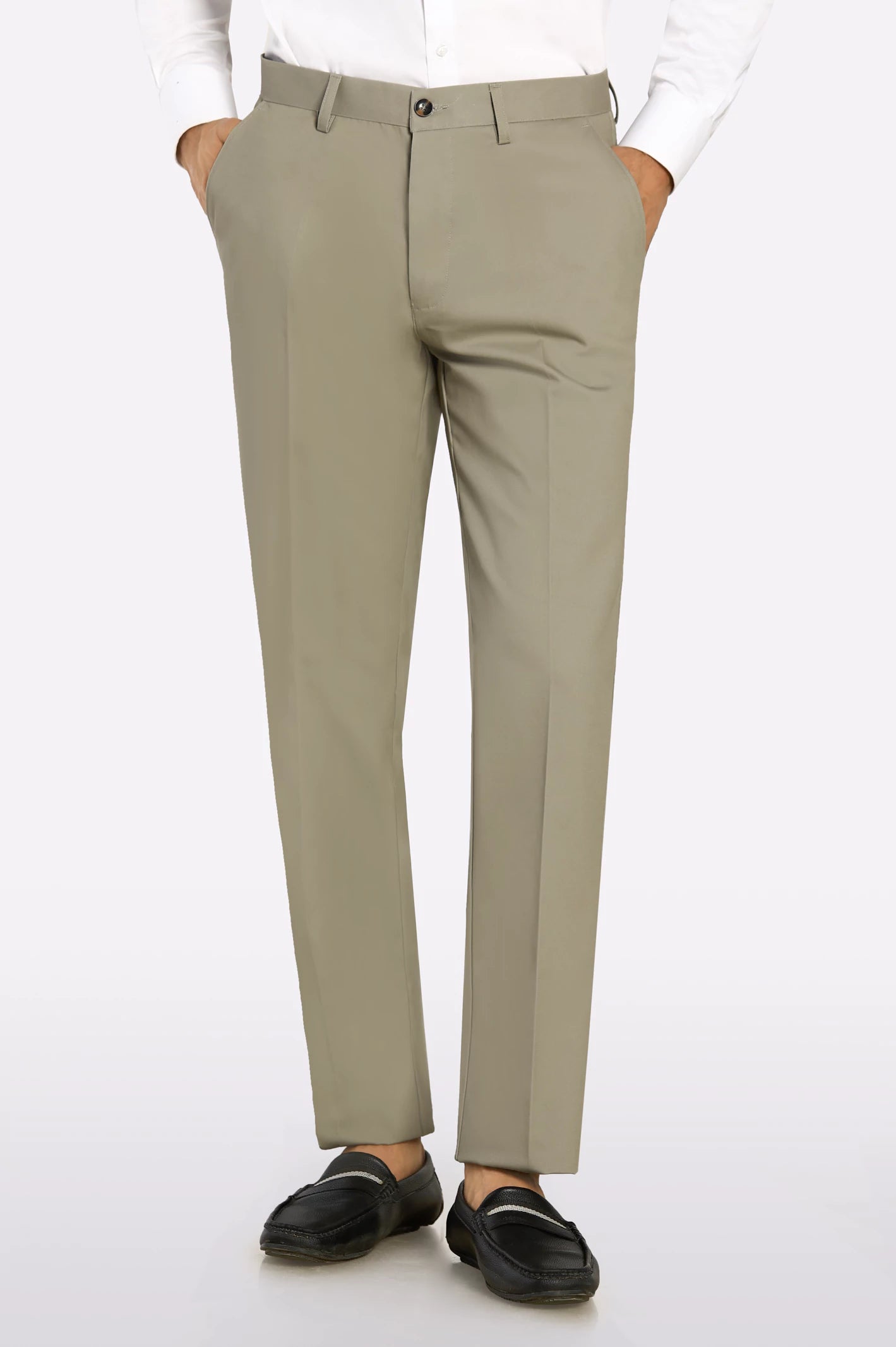 Men's Unique and Designer Bottom Wear for a Statement LookSand Smart Fit Cotton Trouser