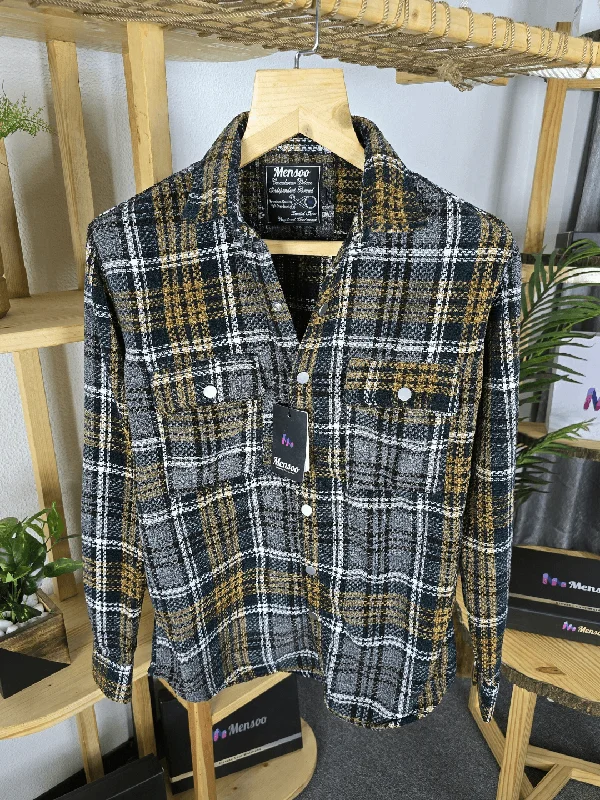 Men's Short-Sleeve Shirts for Warm WeatherHeavy Jacquard Shirt 7