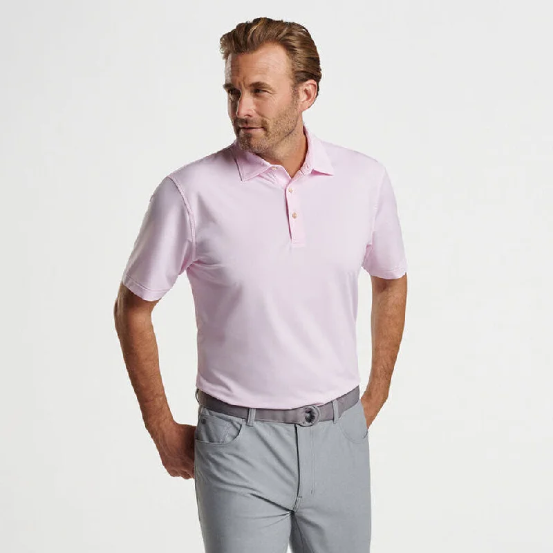 Men's Shirts with Logo EmbossmentsPeter Millar Jubilee Performance Stripe Polo Shirt - Palmer Pink Men's Shirts with Logo EmbossmentsPeter Millar Jubilee Performance Stripe Polo Shirt - Palmer Pink