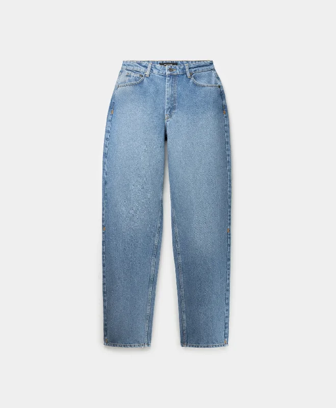 Men's Pants with Contrast StitchingLight Blue Asola Avery Pants