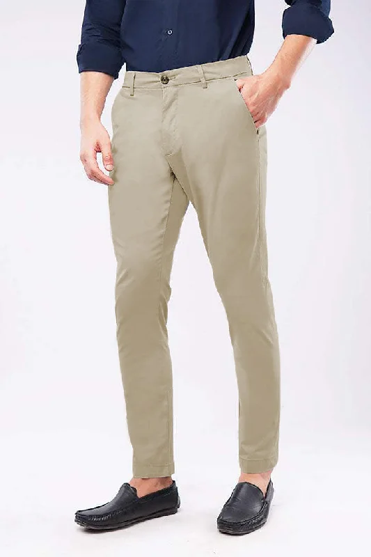 Men's Pants with Cargo PocketsSlim Fit Chinos - Sand