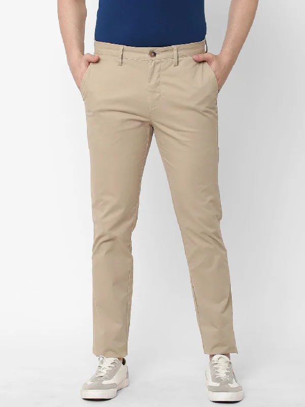 Men's Corduroy Pants for FallMen's Khaki Cotton Lycra Slim Fit Pant
