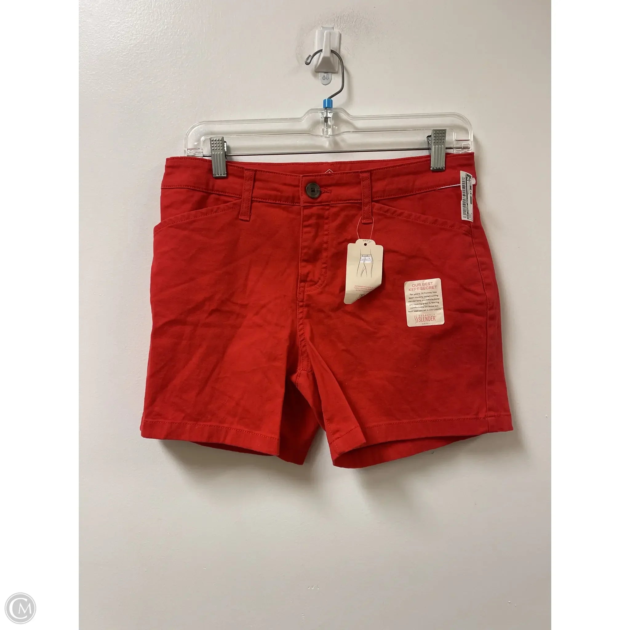 Men's Pants with Contrast WaistbandsShorts By St Johns Bay In Red, Size: 4