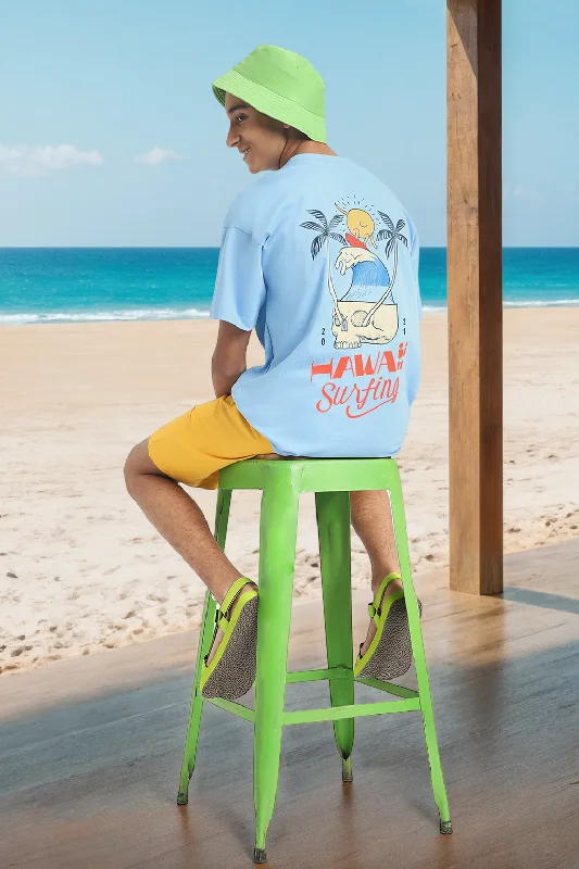 Men's Shirts with UV ProtectionHawai Surfing Dutchcanal Oversized Graphic Back Printed Boys T-shirt Men's Shirts with UV ProtectionHawai Surfing Dutchcanal Oversized Graphic Back Printed Boys T-shirt