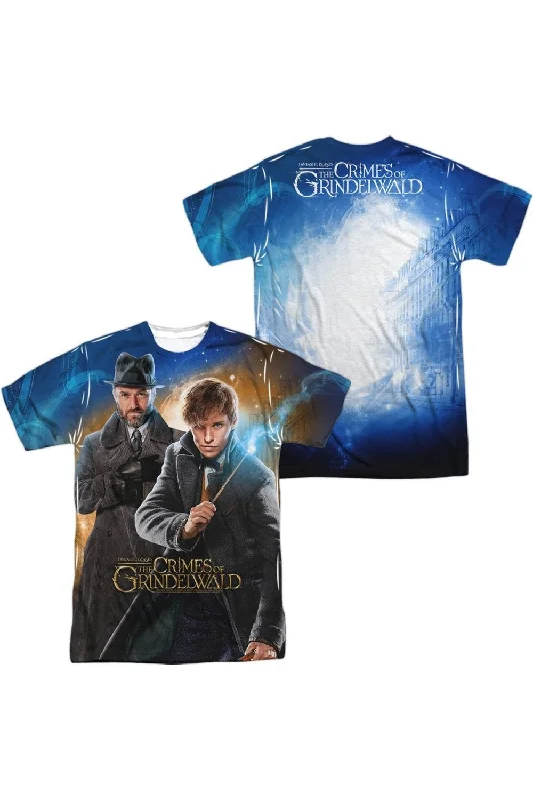 Men's Shirts with Tab CollarsFantastic Beasts 2 Team Up (Front/Back Print) Short Sleeve Adult Poly Crew Tee / T-Shirt Men's Shirts with Tab CollarsFantastic Beasts 2 Team Up (Front/Back Print) Short Sleeve Adult Poly Crew Tee / T-Shirt