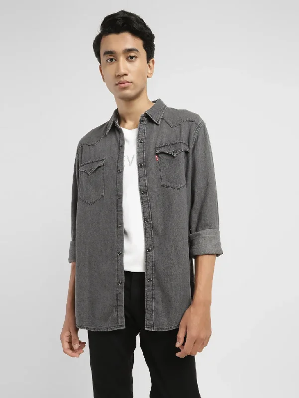 Men's Organic Cotton Shirts for Eco-ConsciousnessMen's Solid Slim Fit Shirt