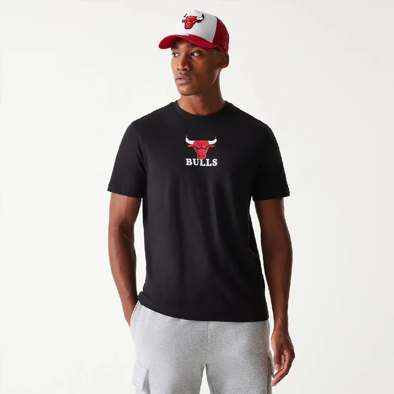 Men's Shirts with Wrinkle-Resistant FabricChicago Bulls NBA Black T-Shirt