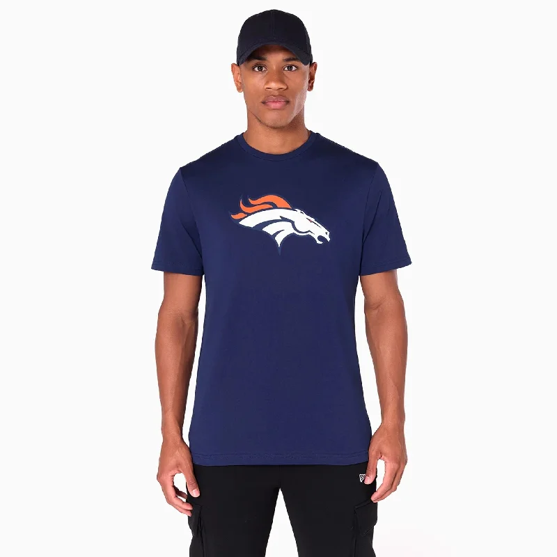 Men's Shirts with Rounded HemlinesDenver Broncos NFL Navy T-Shirt