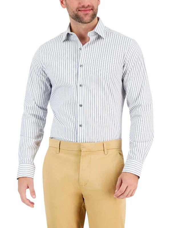Men's Smart Casual Shirts for Business Casual SettingsMens Striped Stretch Button-Down Shirt Men's Smart Casual Shirts for Business Casual SettingsMens Striped Stretch Button-Down Shirt