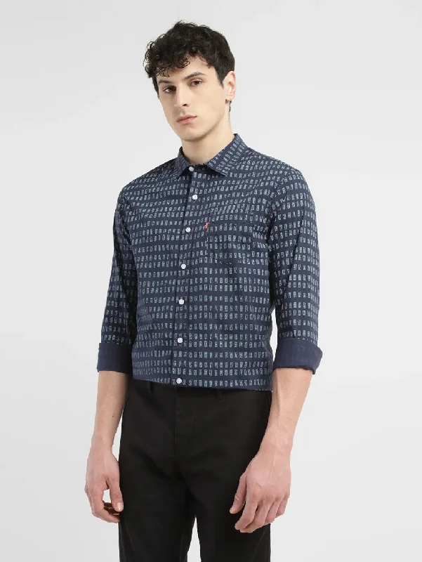 Men's Weekend Shirts for Leisurely OutingsMen's Print Slim Fit Shirt