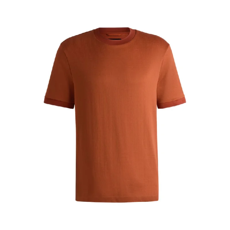 Men's Shirts with Elastic WaistbandsRegular-fit T-shirt in seersucker fabric