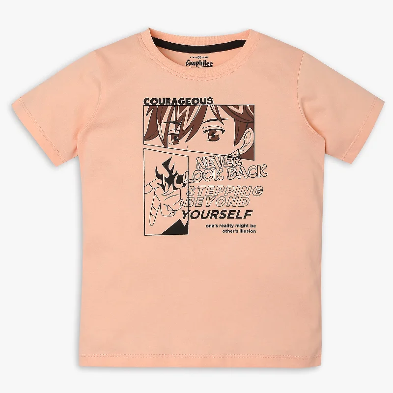 Elegant Men's Dress ShirtsBoys Regular Fit Graphic T-Shirt