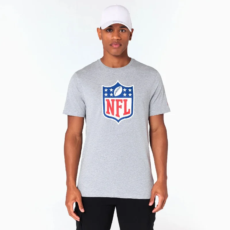 Men's Shirts with Snap ButtonsNFL Shield Logo NFL Grey T-Shirt