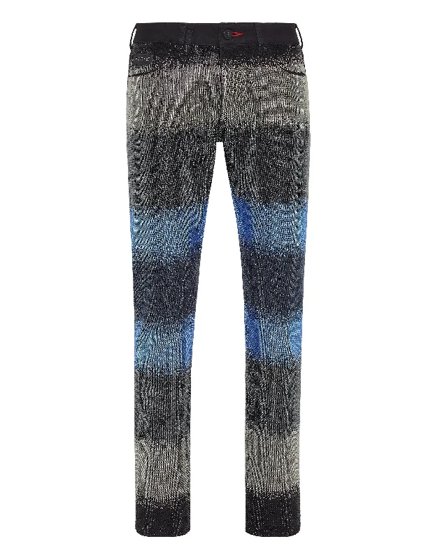 Sustainable Eco-Friendly Men's JeansDenim Trousers Super Straight Cut Crystal