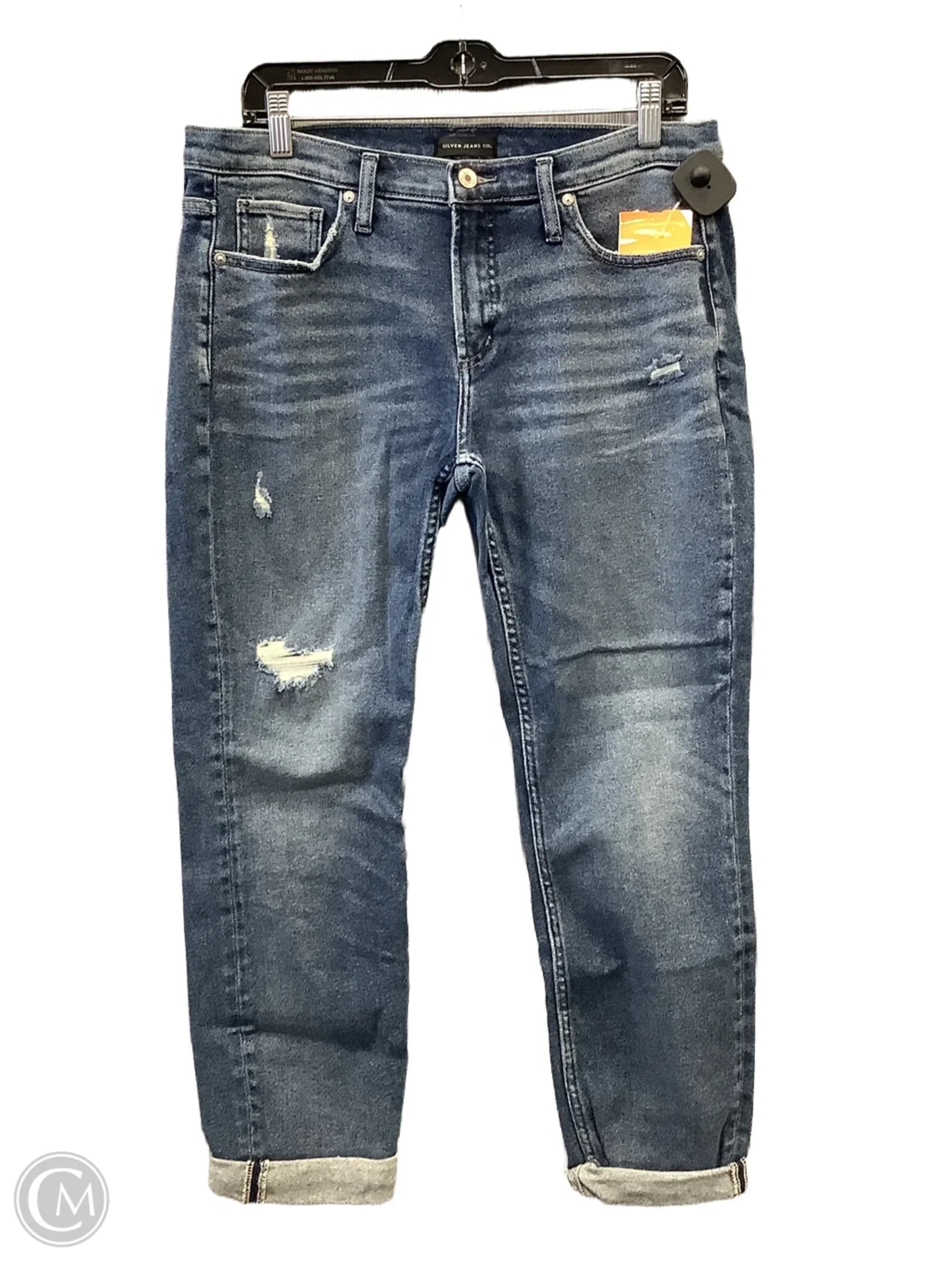 Leather Patch Men's JeansJeans Boyfriend By Silver  Size: 8