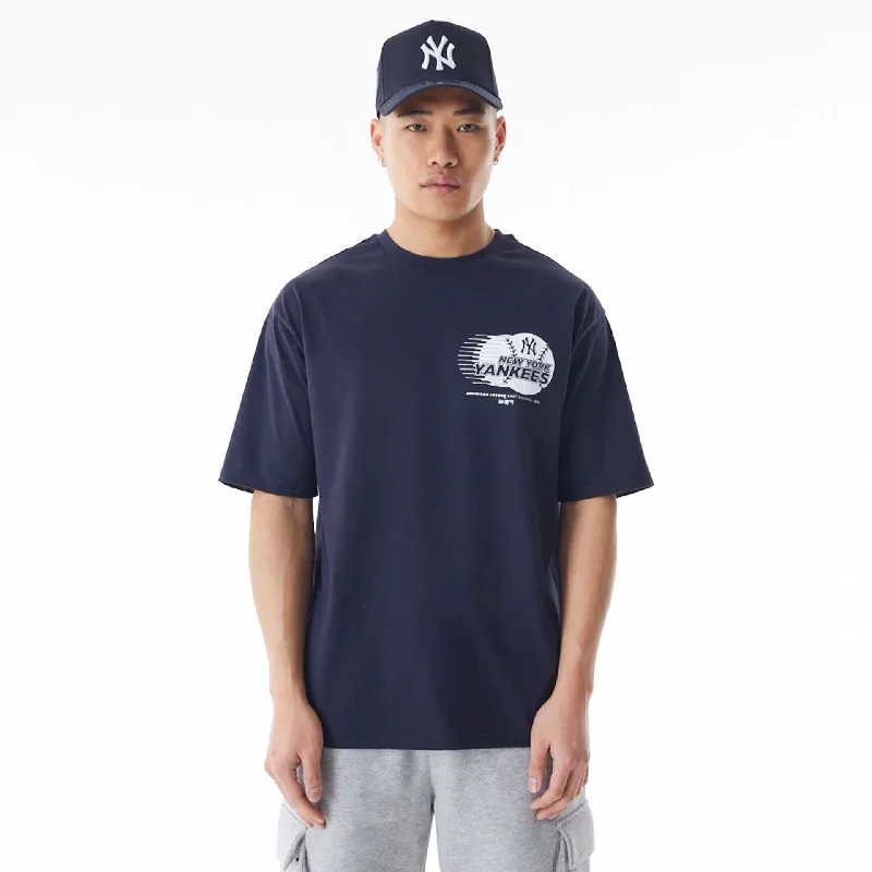 Lightweight Men's Linen ShirtsNew York Yankees Baseball Graphic Navy Oversized T-Shirt Lightweight Men's Linen ShirtsNew York Yankees Baseball Graphic Navy Oversized T-Shirt