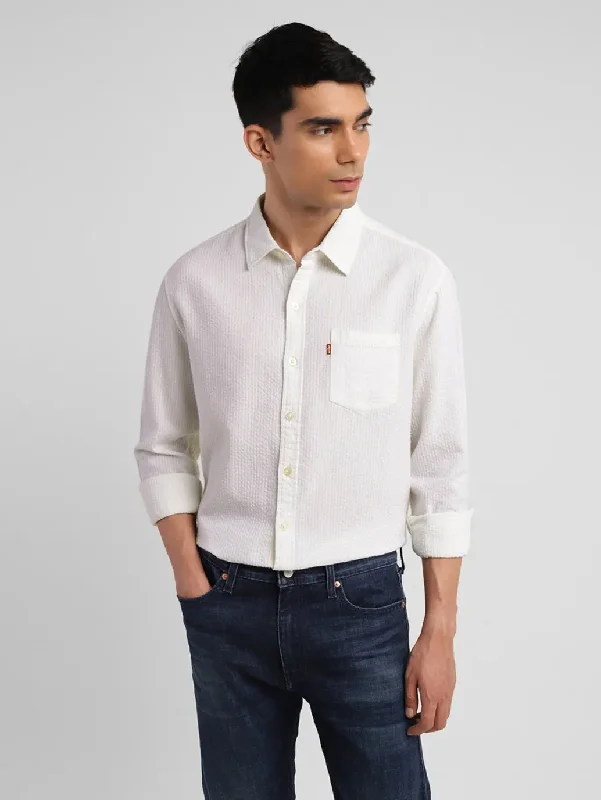 Men's Plaid Shirts for a Country CharmMen's Textured Slim Fit Shirt