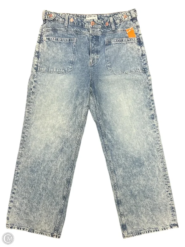 Designer Skinny Men's JeansJeans Wide Leg By We The Free In Blue Denim, Size: 10