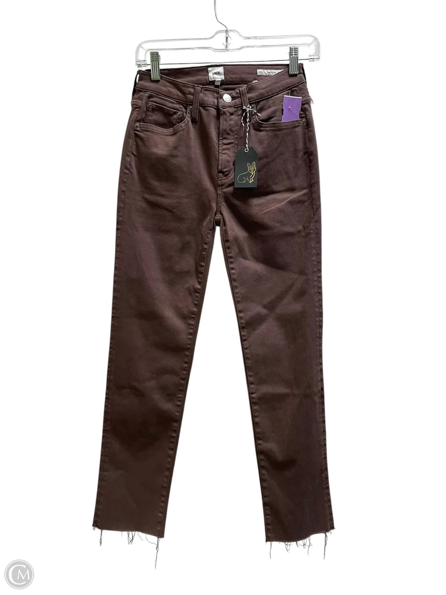 Yoked Back Men's JeansJeans Cropped By Edwin In Brown, Size: 0
