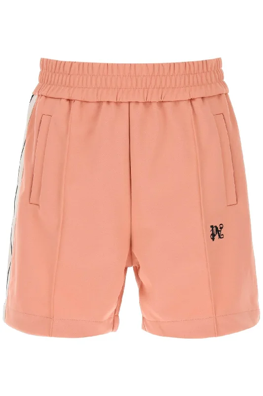 Men's Pants with Zippered PocketsPalm Angels Men's Sweatshorts With Side Bands