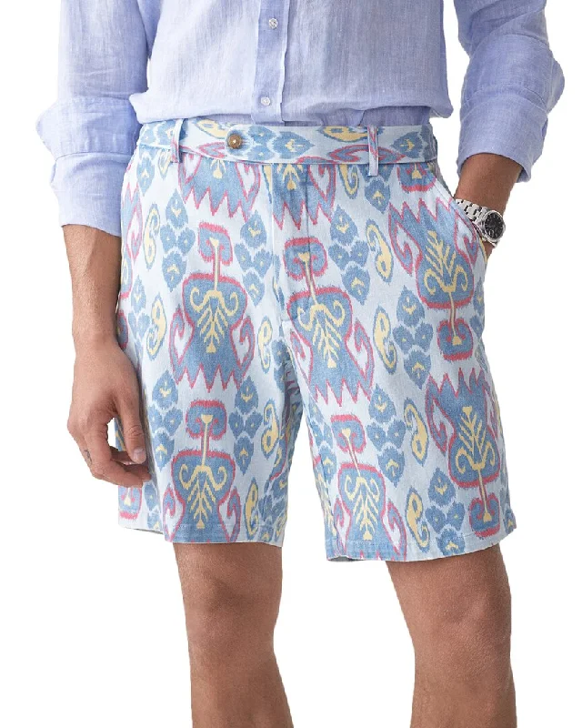 Men's Pants with Button-Down PocketsJ.McLaughlin Royal Ikat Groove Oliver Short