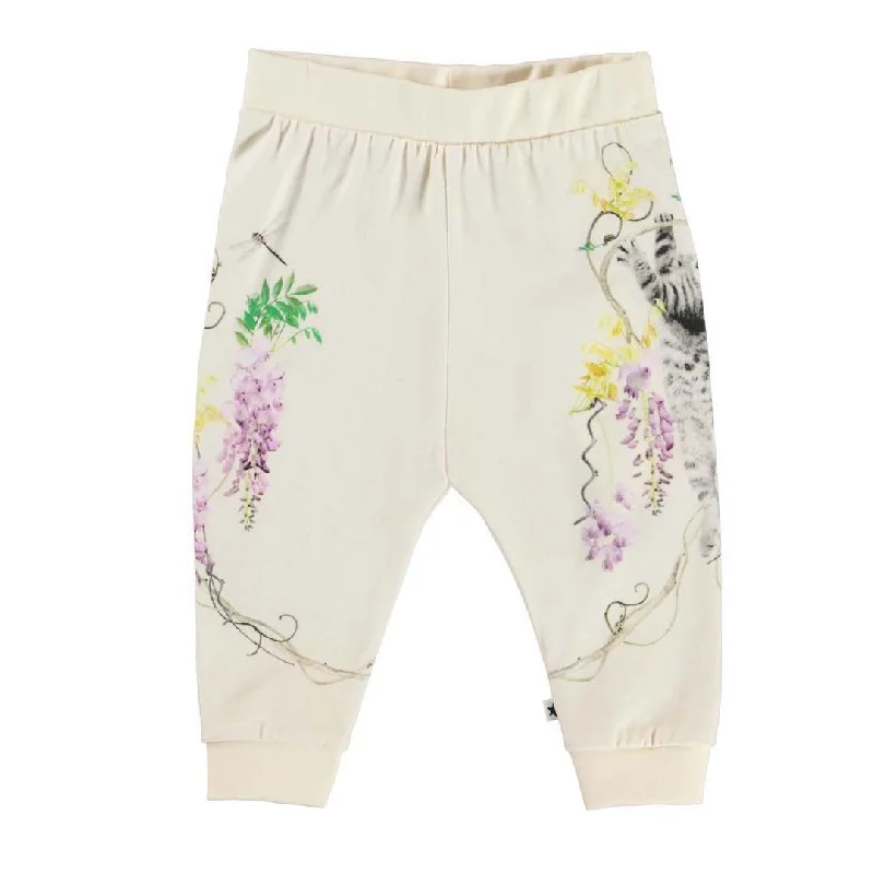 Men's Pants with Flat-Front DesignsBeige Susanne Soft Pants