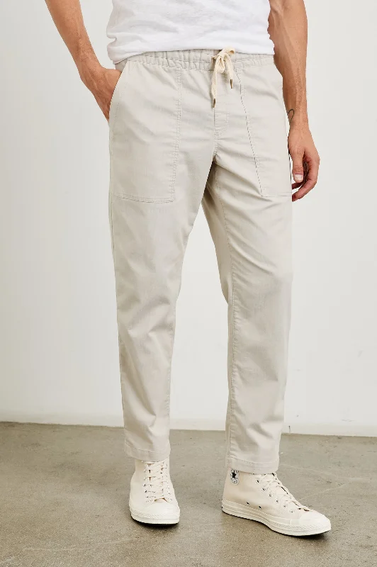 Men's Pants with Patchwork PatternsGOBI PANT - OAT RAILROAD DOBBY