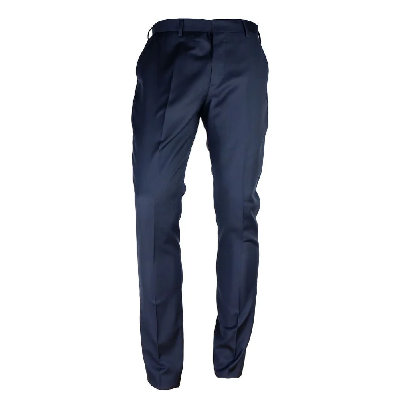 Men's Tapered JeansMade in Italy Elegant Milano Wool Blend Men's Men's Trousers