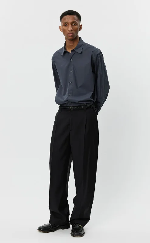 Men's Chino Shorts for Warm WeatherService Trousers | Black Tropical Wool