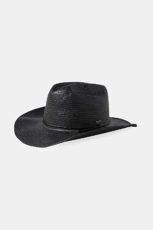 Novelty Trucker HatsRange Straw Cowboy Hat - Black