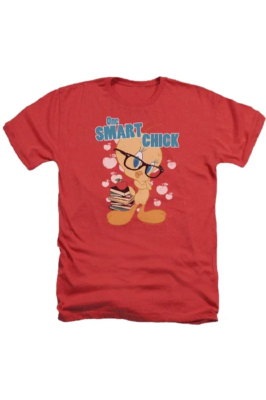 Versatile Men's Tank TopsLooney Tunes One Smart Chick Adult Heather Tee / T-Shirt