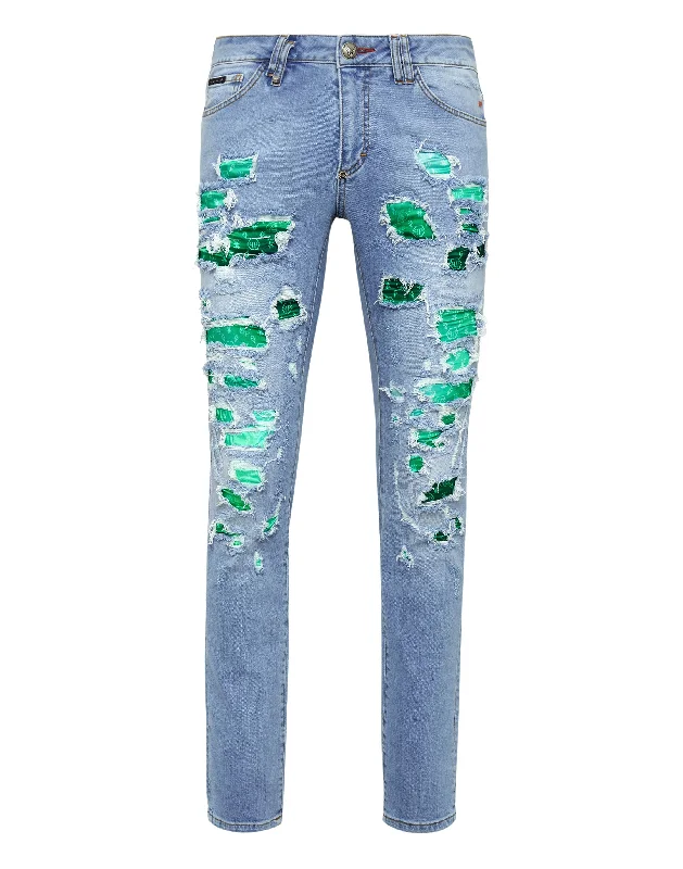 Men's Skinny Jeans with Stretch FabricDenim Slim Fit New Baroque